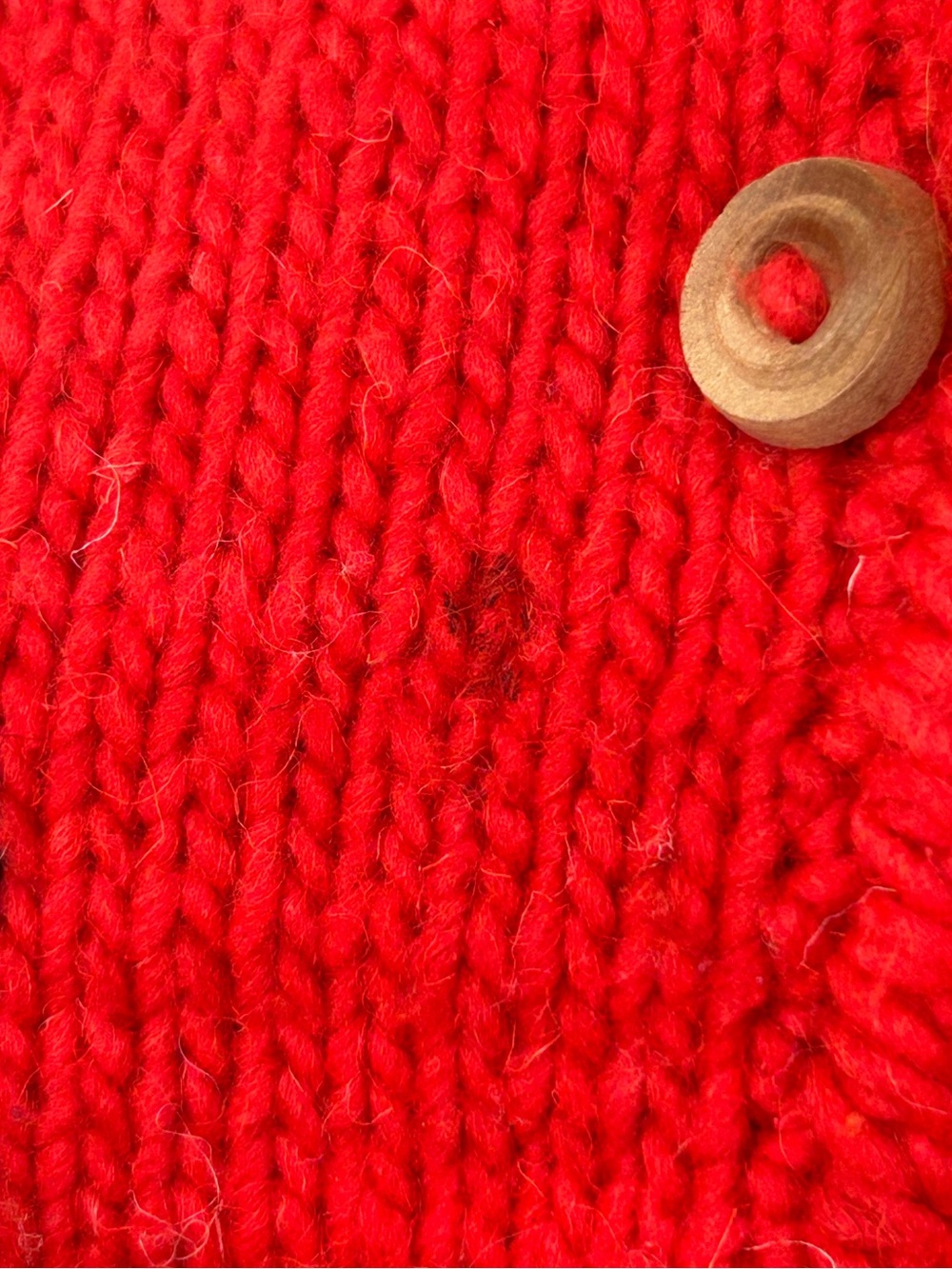 VTG SCARLETT BEGONIA Knit Wool Cardigan - Picture 6 of 7